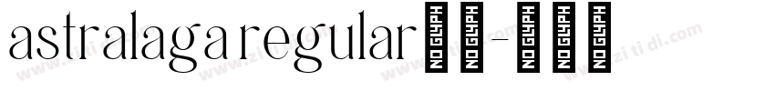 astralaga regular字体字体转换